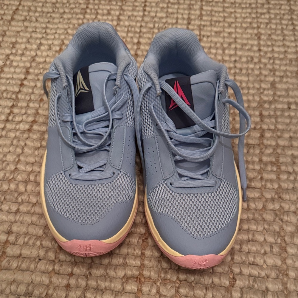 Ja Morant Nike Light Blue and Pink Athletic Shoes